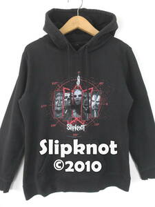 Slipknot スリップノット ★ 2010コピーライト入り ポールグレイ追悼 フィディー S ★ スウェット パーカー フード バンド バンT メタル