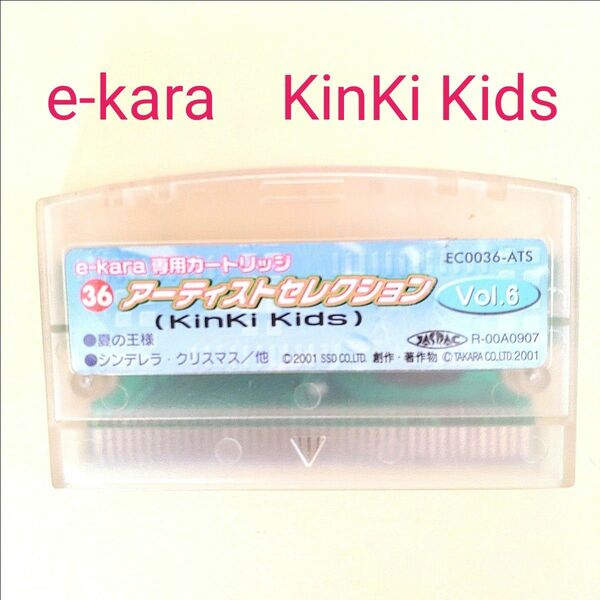 e-kara　イーカラ　専用 カートリッジ　キンキキッズ　KinKi Kids　タカラトミー　レトロ　おもちゃ