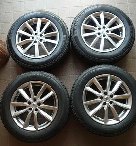 SEIN ホイール　スタッドレス MICHELIN X-ICE ミシュラン４本 17インチ 7J +48 PCD100 5H　中古 美品　アウトバック装着品