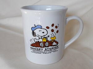 スヌーピー マグカップ(Peanuts/Snoopy and Woodstock)☆NISSAY×SNOOPY STUDIOS, at Universal Studios Japan～ノベルティグッズ 非売品