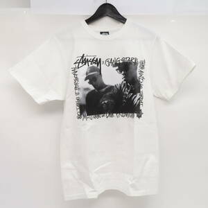 131♭STUSSY × GANG STARR ステューシー ギャングスター TAKE IT PERSONAL Tee 半袖Tシャツ Sサイズ ホワイト ※中古