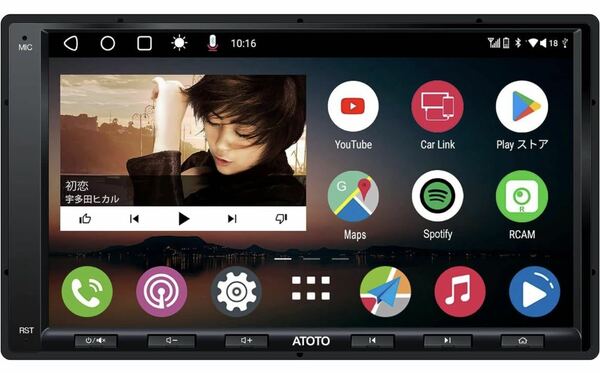 [7インチ] ATOTO A6 PFダブルDIN Androidカーステレオ、ワイヤレスCarPlay、Android