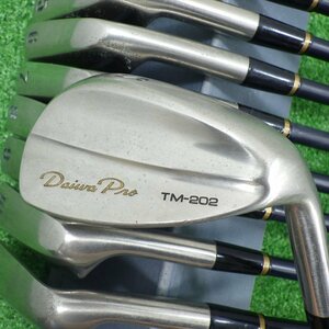 ◇Daiwa　Pro　TM-202　アイアン　♯4～♯11・S　計9本セット　さび多々あり　フレックス不明◇23-12-D36