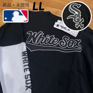 完売品！【LL】MLB公式 ホワイトソックス　ユニフォーム風 ビッグシルエット 長袖Tシャツ●綿100% 大谷翔平　ロンT