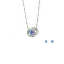 スワロフスキー SWAROVSKI Sparkling Dance ジュエリーセット 5480485 レディース ブルー ネックレス＆ピアス_画像1