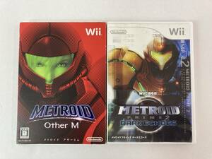 (23172)〇【1円～】wii ソフト 2本 [METROID Other M メトロイド アザー エム/ Wiiであそぶ メトロイドプライム2 ダークエコーズ] 現状品