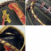 (23359)□野球グローブ キャッチャーミット(33インチ) Rawlings(ローリングス) 軟式用 右投用 GR1FHP2AC タグ付き 未使用品_画像6