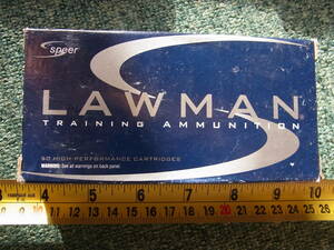 AMMO空箱 SPEER LAWMAN 40 S&W 180 Gr. TMJ 1箱（トレイ付き）