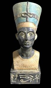 ※１点のみ 古代エジプト ネフェルティティ像 石像 ヒエログリフ バステト シルクロード スカラベ ウシャブティ ガンダーラ 副葬品
