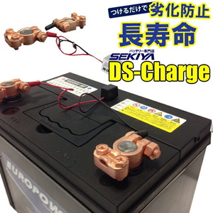 SEKIYA バッテリー 自動再生 超小型パルス DS Charger バッテリー交換不要 バッテリーにつけるだけで 寿命が２倍３倍！