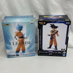 #8179 ドラゴンボール超 CLEARISE スーパーヒーロー 超サイヤ人 DXF 孫悟空 2品 フィギュア まとめ 現状品