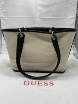 GIO12-212 GUESS ゲス レザー リバーシブル バッグインバッグ付き ハンドバッグ トートバッグ_画像5