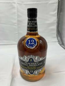 GII12-245【未開栓】TEACHER'S ROYAL HIGHLAND/ティーチャーズ ロイヤルハイランド 12年 スコッチ ウイスキー 1000ml 43％