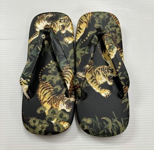 [ Edo ..] with translation sandals setta zori made in Japan dyeing total pattern two sheets core light bottom men's lady's L