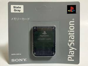 未開封 PS メモリーカード スレートグレー クリアグレー スケルトン SCPH-1020BJ プレイステーション プレステ PS1