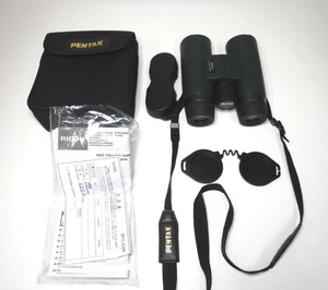 中古 RICOH SD 8×42 WP 双眼鏡 BINOCULARS PENTAX リコー ケース付き ピント調整確認済み 発送60サイズ