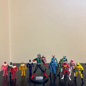 仮面ライダー 1号 ( 1998 ) バンプレスト ダイレンジャー ソフビ ゴレンジャー とるとる愛テムアクションフィギュア コレクション 中古品