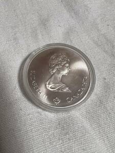 ◆ モントリオールオリンピック　$5　記念銀貨　エリザベスコイン　プルーフ入◆B-440