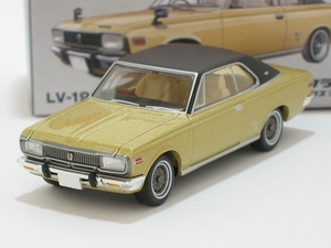 トヨペット クラウンハードトップ スーパーデラックス 70年式（金/黒）LV-192b【トミーテック社1/64ミニカー】