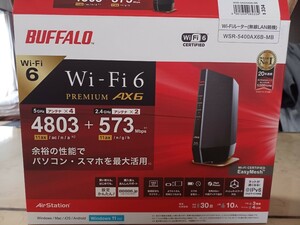 BUFFALO 　バッファロー　Wi-Fiルーター　WSR-5400AX6B-MB