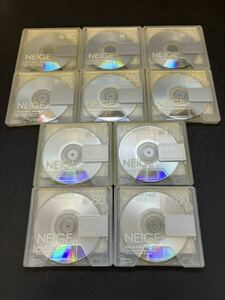 MD ミニディスク minidisc 中古 初期化済 ソニー SONY NEIGE 80 10枚セット 記録媒体