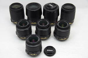 ★ジャンク★ニコン Nikon AF-S DX レンズ8本セット ※18-55mm 55-200mm VR 