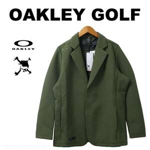 ■【XL】秋冬 定価19,800円 OAKLEY オークリー GOLF SKULL 保温 防風 撥水 シワ加工 フリースボンディング テーラードジャケット■