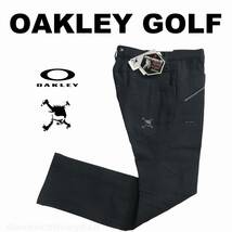 ■【84】秋冬 定価14,300円 OAKLEY オークリー GOLF SKULL 3D Tapered stretch パンツ黒■_画像1