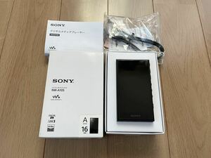 SONY NW-A105 デジタルメディアプレーヤー ケース付き 16GB ブラック動作確認済み初期化済み ウォークマン ハイレゾ ノイズキャンセリング 