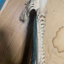 絨毯 ラグ カーペット 玄関マット アンティーク ヴィンテージ 中国 手織り 段通_画像8