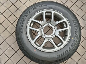 「１本のみ」スズキ ジムニー JB64 純正アルミホイール＋デューラー 175/80R16 22年製 補修・背負い用に 手渡し可