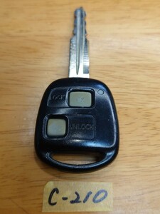 C-210 Daihatsu оригинальный дистанционный ключ 2. кнопка Move Latte Esse Atrai Hijet Tanto и т.п. основа чёрный рамка-оправа *A печать 