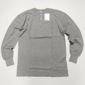 TT118 ウエアハウス ダブルワークス 新品 ヘンリーネック サーマル長袖Tシャツ 杢グレー XL(42-44) 日本製 ロンT WAREHOUSE DUBBLEWORKS