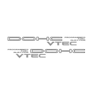 DOHC VTEC PFI☆ステッカー【グレイ】シビック EG6 EK9 EF