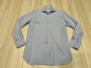 鎌倉シャツ ナポリドレスシャツ 39 ブルー 