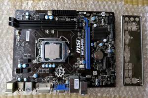 MSI H81M-P33+Pentium G3240 LGA1150 MicroATX マザーボード