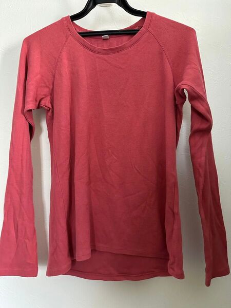 ユニクロ UNIQLO ヒートテック レディース M インナー 長袖 ピンク フリース