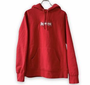 美品　SUPREME 19AW シュプリーム バンダナボックスロゴ サイズS パーカー スウェット プルオーバー 