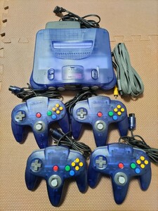 NINTENDO64 本体 トイザらス限定 ミッドナイトブルー ニンテンドー64 NINTENDO 64 本体 クリアブルー レッド コントローラー ロクヨン N64 