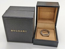 ☆ BVLGARI ブルガリ ビーゼロワン リング　59 750 刻印 19号　箱付き_画像1