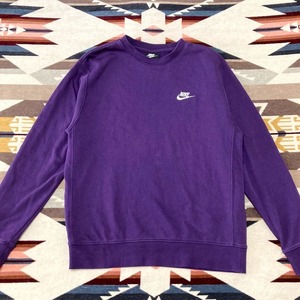 ◆◇送料無料 NIKE ナイキ スポーツウェア クラブ フレンチ テリー クルースウェット M パープル◆French Terry Crew Sweat トレーナー 紫