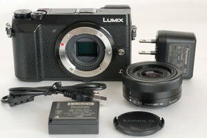 ■極上品■ Panasonic パナソニック LUMIX DMC-GX7MK2K-K ズームレンズキット ブラック ☆シャッター回数 約 7,478回♪ ＃7559