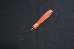 本革製 赤色 シンプル 携帯ストラップ MS2 スマホストラップ レッド 牛革製 レザー 日本製 BOSSA メンズ レディース ストラップ