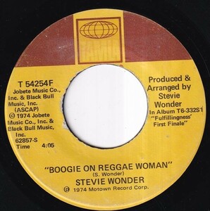 Stevie Wonder - Boogie On Reggae Woman / Seems So Long (B) J483
