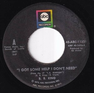 B.B. King - I Got Some Help I Don't Need / Lucille's Granny (A) I700