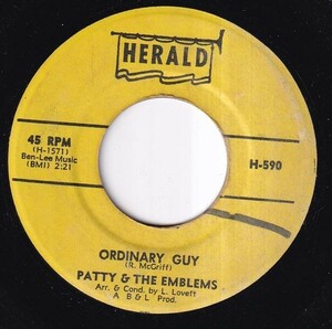 Patty & The Emblems - Mixed-Up, Shook-Up, Girl / Ordinary Guy (A) I665