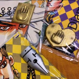 ジョジョ JOJO 岸辺露伴 バッヂ 3種セット 空条承太郎 東方仗助 ブローチ