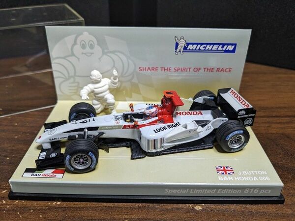 MINICHAMPS F1 BAR Honda 006 J.BUTOTON 1/43 ミニチャンプス ホンダ 816個限定