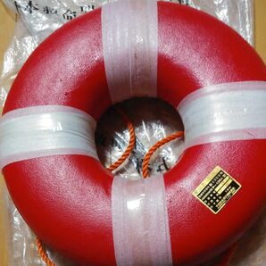 未使用 桜マーク付 ライフリング ハードタイプ 小型船舶用救命浮環　日本救命器具株式会社