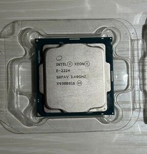 Intel Xeon E-2224 CPU 4コア 4スレッド 4.6GHz LGA1151 プロセッサー DDR4-2666対応 ECCメモリ対応 Intel vPro対応 動作確認済み